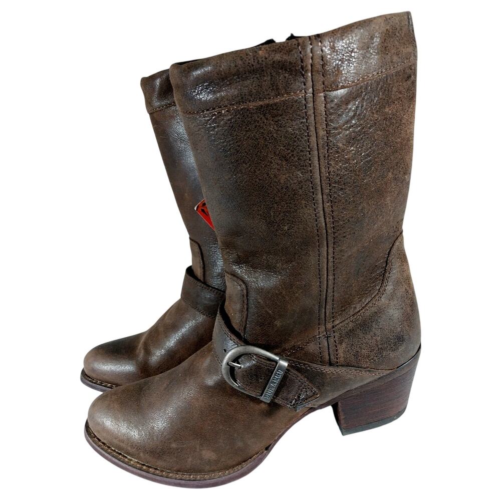 NWT! DURANGO! CHOCOLATE BROWN GENUINE LEATHER WESTERN STYLE W/BUCKLE BOOTS! 10M